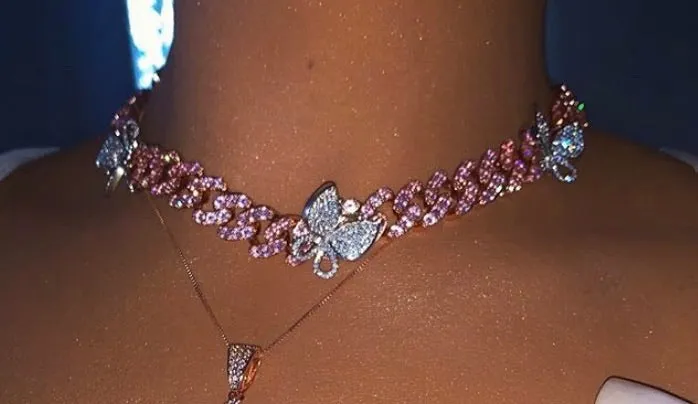 12 CUBAN BUTTERFLY CHOKER