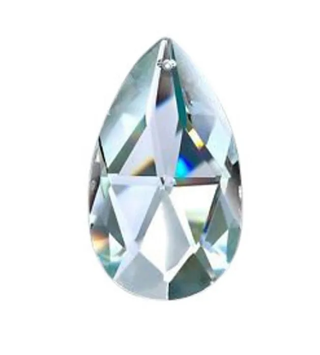3pc Clear Teardrop Chandelier Crystals, Set For Princess Crown