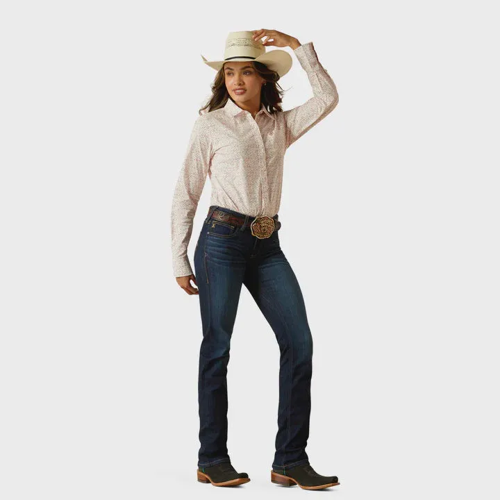 Ariat Ladies Mid Rise Straight Jean Romana Pennsylvania