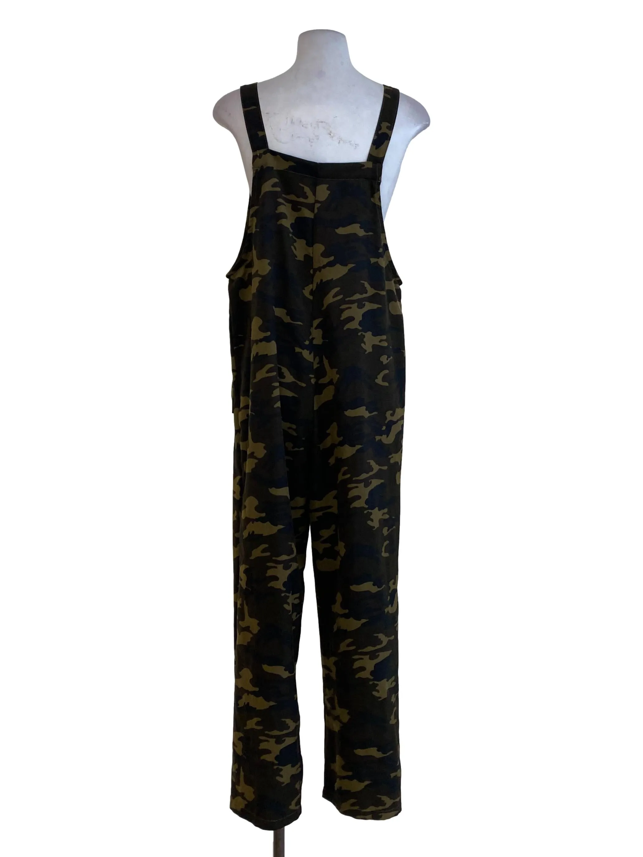 Army Green Abstract Jumpsuits