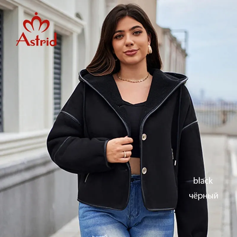 Astrid Double-Faced Fur Spliced Hooded Outwear Coats