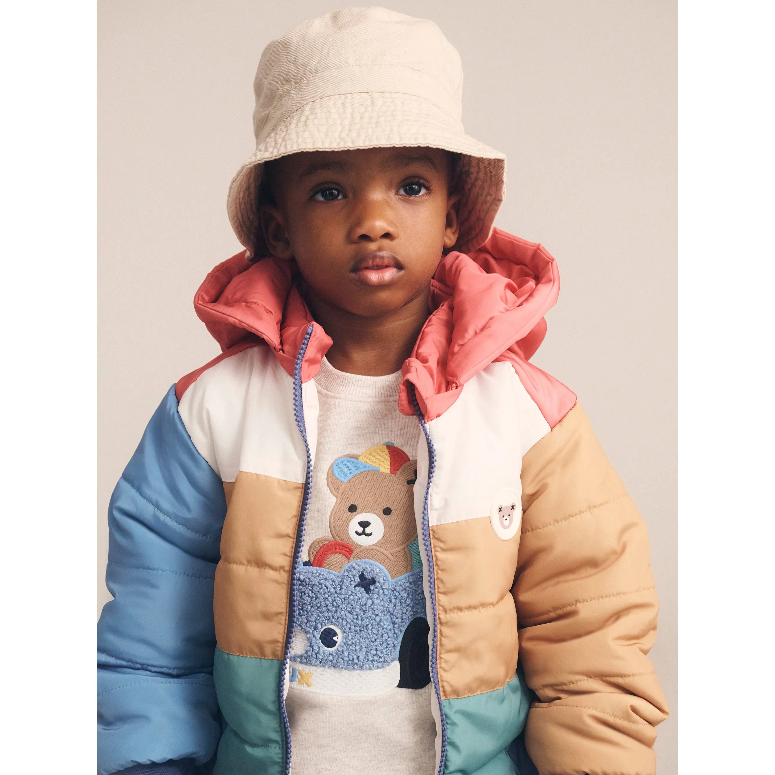 Colour Block Parka