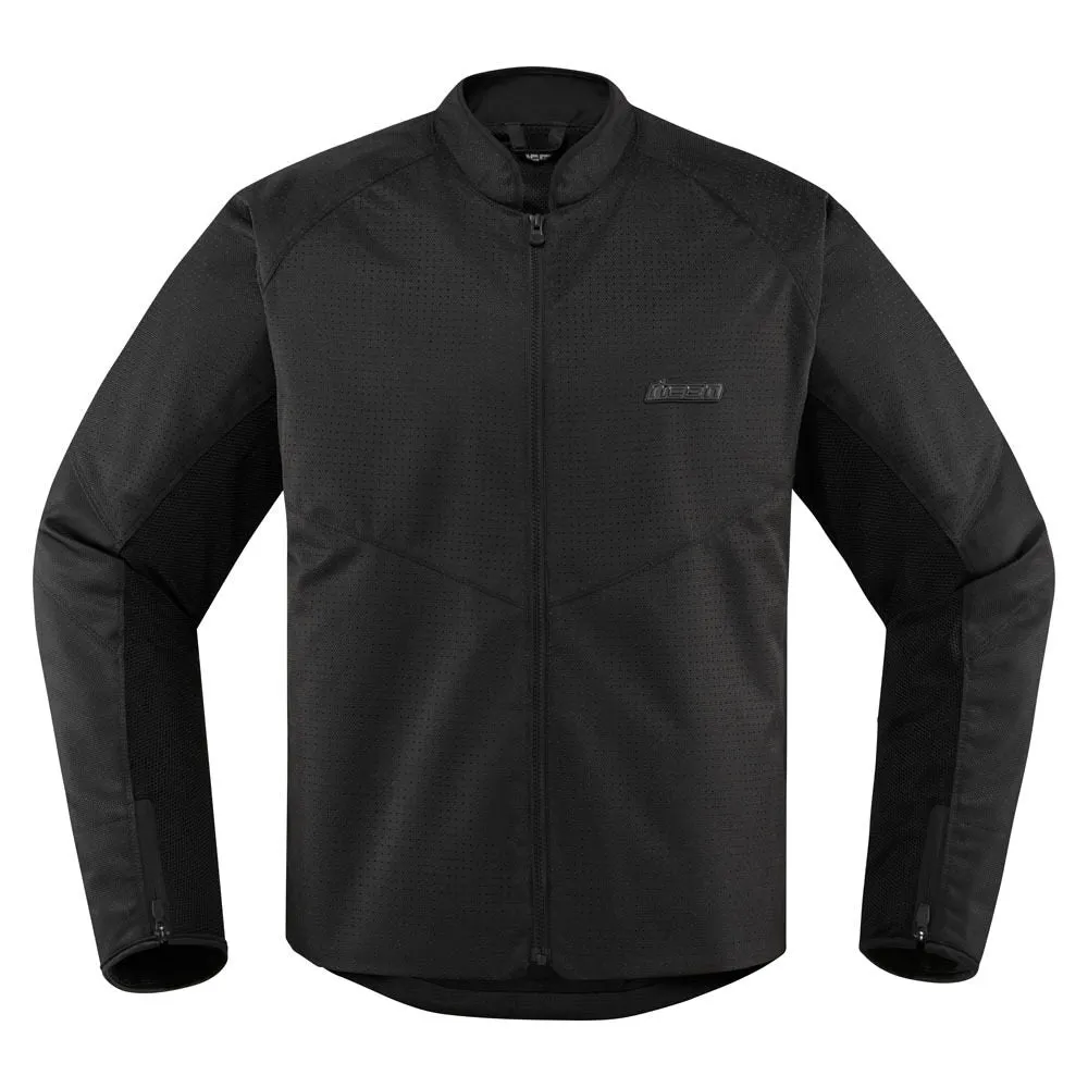Icon Hooligan Perforatef Mens Motorcycle Textile Jacket - Stealth