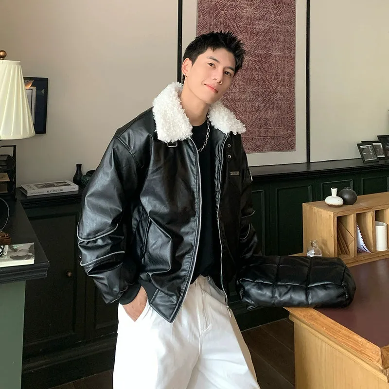 Insulated Leather Motorcycle Jacket