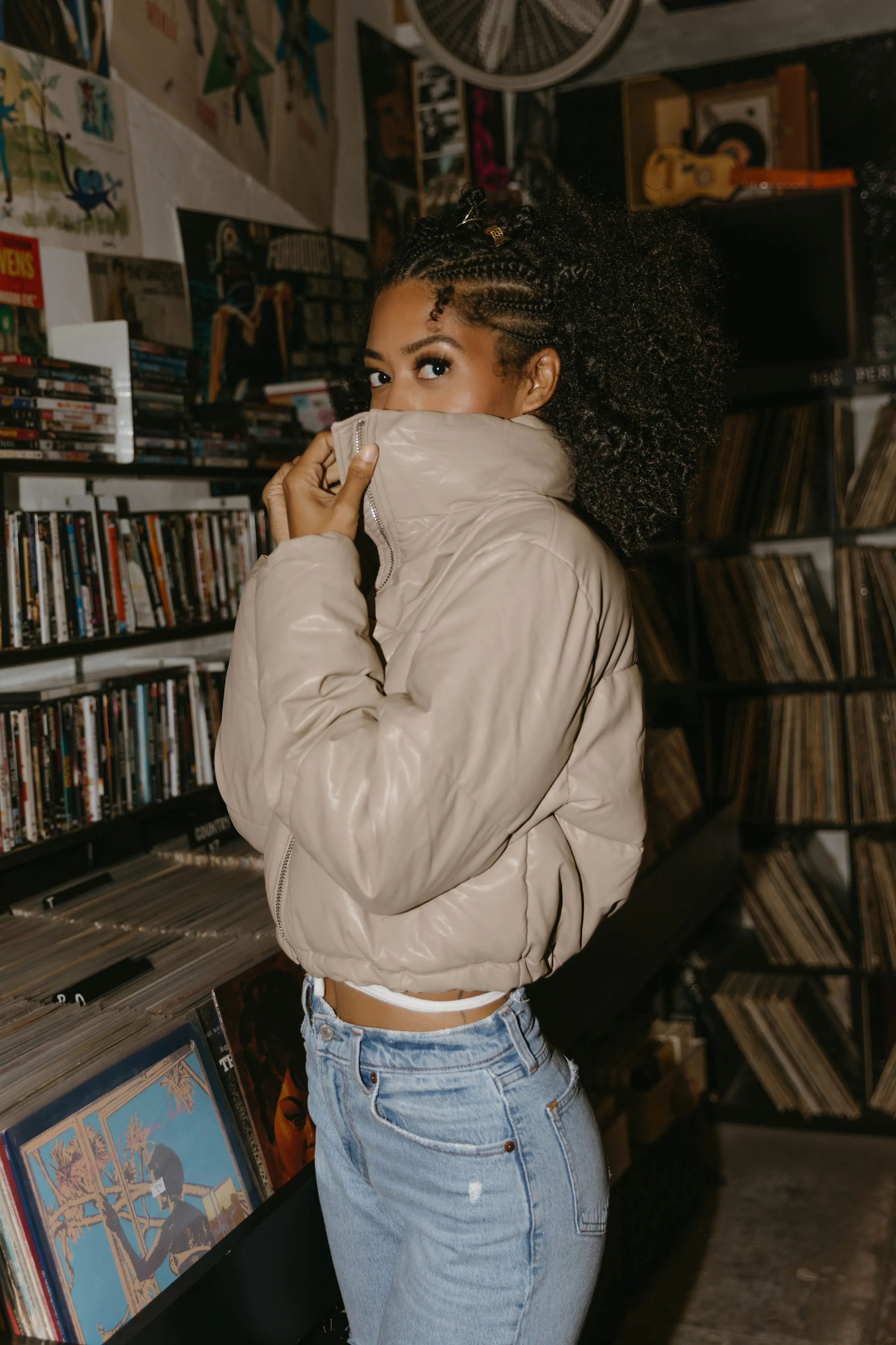 Midas Touch Fluffy Puffer Jacket