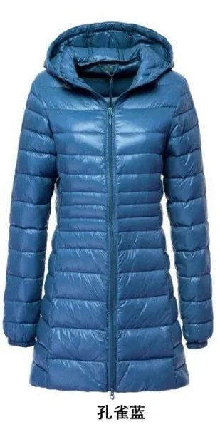 NewBang Brand 6XL 7XL Plus Long Down Jacket Women Winter Ultra Light Down Jacket Women With a Hood Down Coat Female Big Size