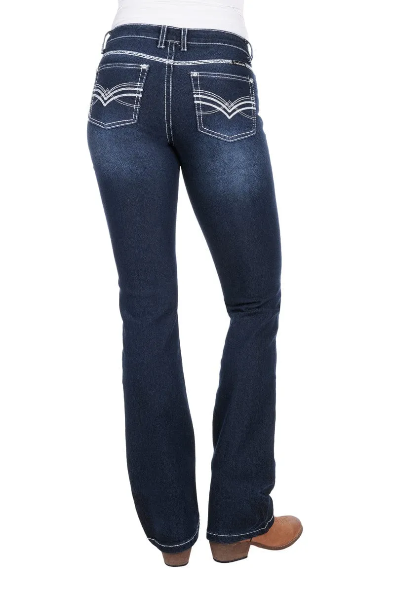 Pure Western Jeans Womens Hannah Bootcut Midnight