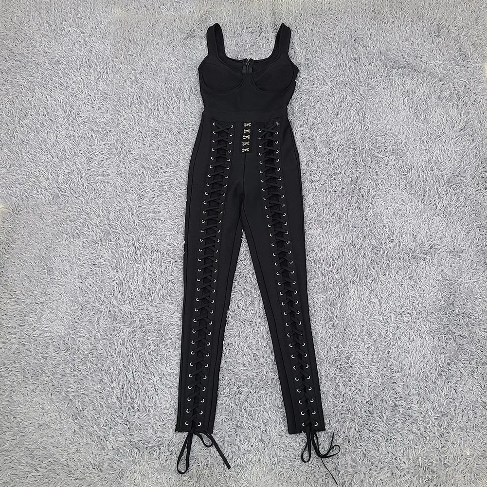 Rayon Bandage Jumpsuit