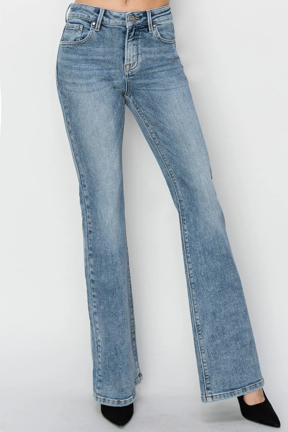 RISEN Mid Rise Bootcut Jeans