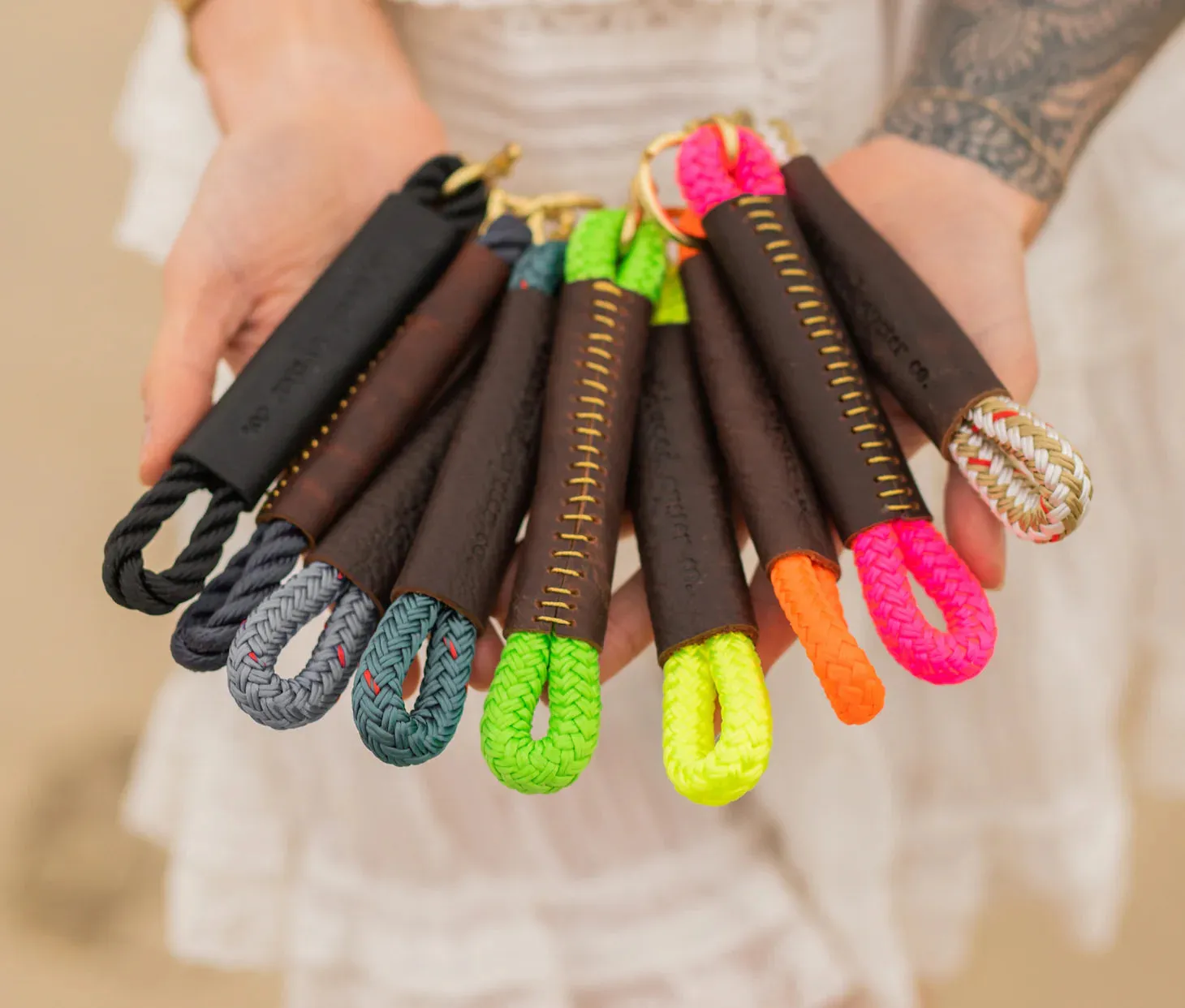 Rope   Leather Keychains