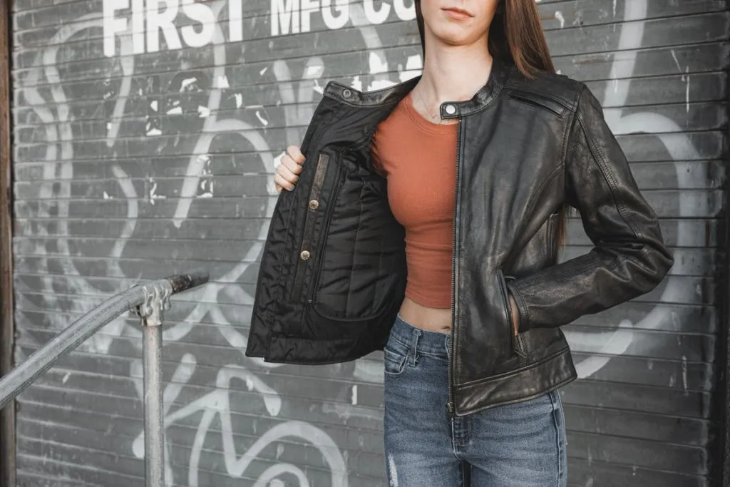 Trickster Womens Motorcycle Leather Jacket - Extreme Biker Leather