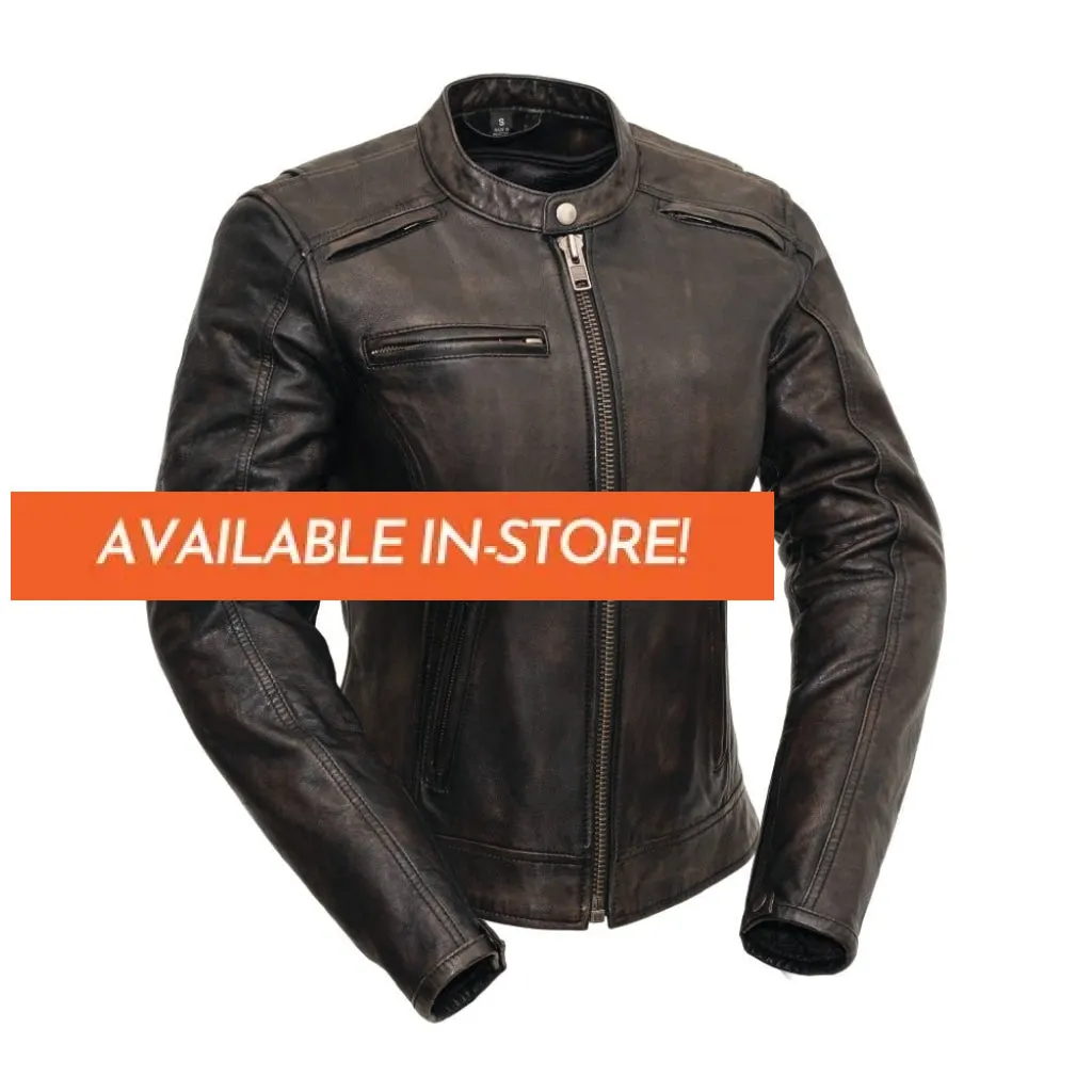 Trickster Womens Motorcycle Leather Jacket - Extreme Biker Leather