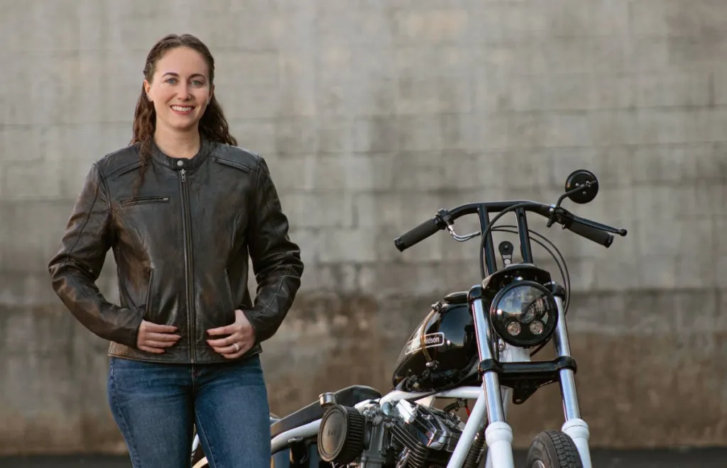 Trickster Womens Motorcycle Leather Jacket - Extreme Biker Leather