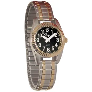 Watch - Tel-Time Lady's Low Vision Watch with Black Clockface