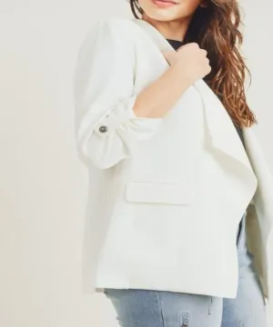 Waterfall Blazer - Off White